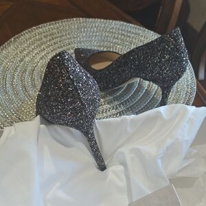 Jimmy Choo Black Sparkle Heels